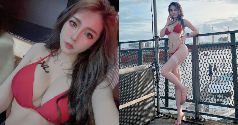 【万博娱乐】高雄正妹「張楚曼」碼頭邊性感濕身！「34E雪乳+蜜桃長腿」比例辣到不行！