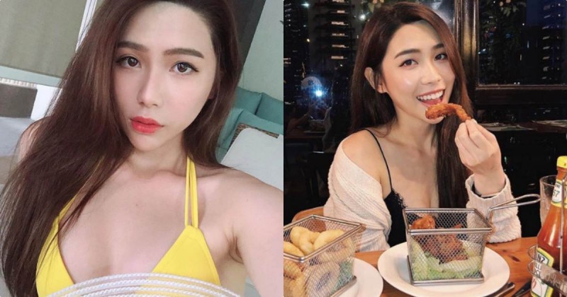 【万博娱乐】IG美齒專家「zhenlin」電力超強大，用餐時的低胸裝好有看點！