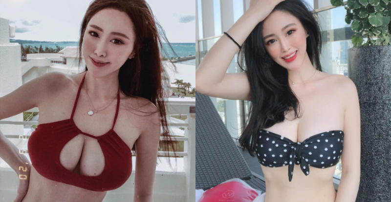 【万博娱乐】眼裡只剩內內！「Tina」海邊解放白皙大氣囊，事業線還胸懷大志真是有前途！