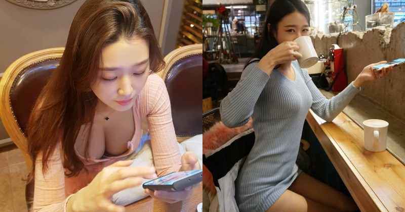 【万博娱乐】白皙美胸妹「爆乳喫茶」現場奶香濃！日常穿搭還是「絕對領域」的王者啊！