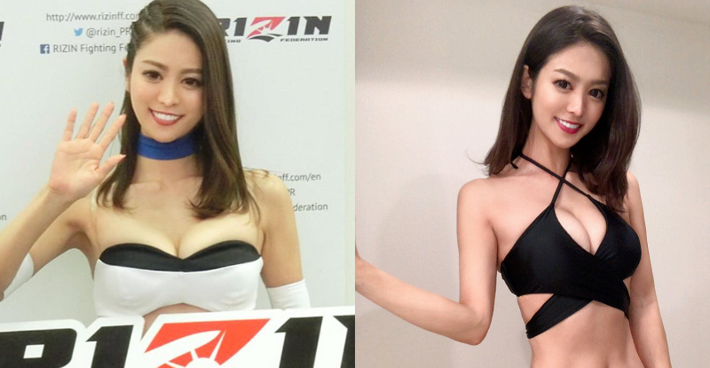 【万博娱乐】格鬥擂台出現「爆乳舉牌女郎」！白皙嫩乳奶壓全場　逆天長腿串場超火辣！
