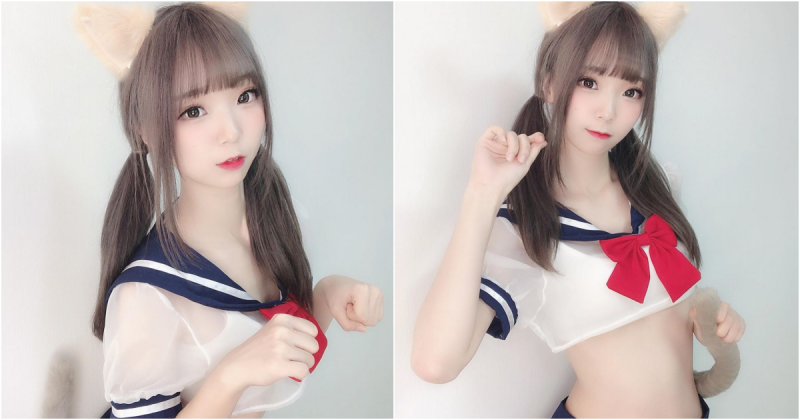 【万博娱乐】女友Fu爆棚！高顏值「制服美女」白皙身材太犯規！超甜美外型讓人戀愛啦…