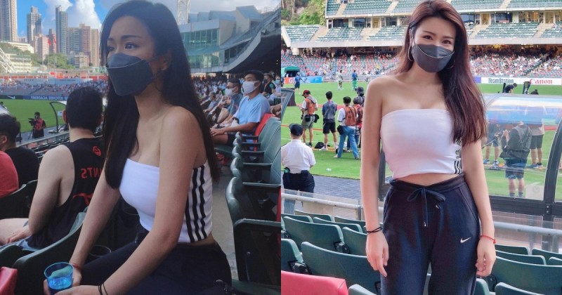 【万博娱乐】球場觀眾席驚見「香肩雪乳正妹」，超火辣美胸翹臀小蠻腰，網友：快來看球