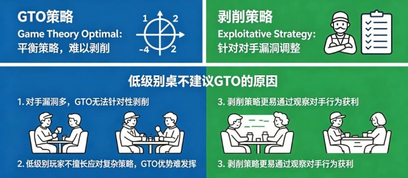【万博体育】德州扑克:GTO vs 剥削策略。在低级别桌为什么不建议用GTO?