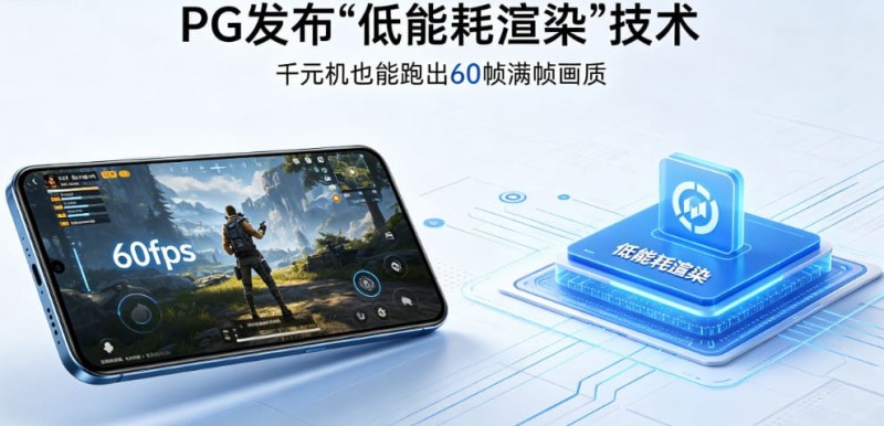 【万博体育】PG发布“低能耗渲染”技术,确保千元机也能跑出60帧满帧画质。