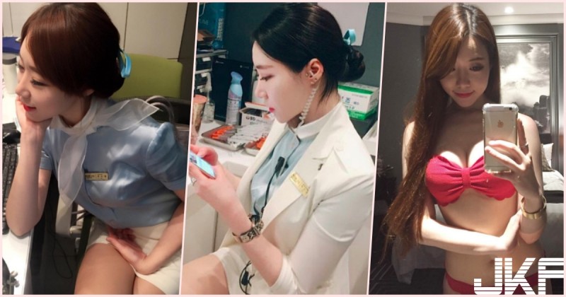 【万博娱乐】受不了！超可愛空姐「房間自拍」表情好犯規！每一張都讓人想解開她制服…