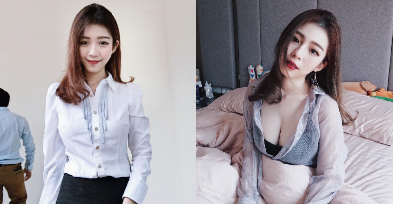 【万博娱乐】脾氣差「OL正妹」解開鈕扣「大爆乳」！沈甸甸過人乳量無法測量！