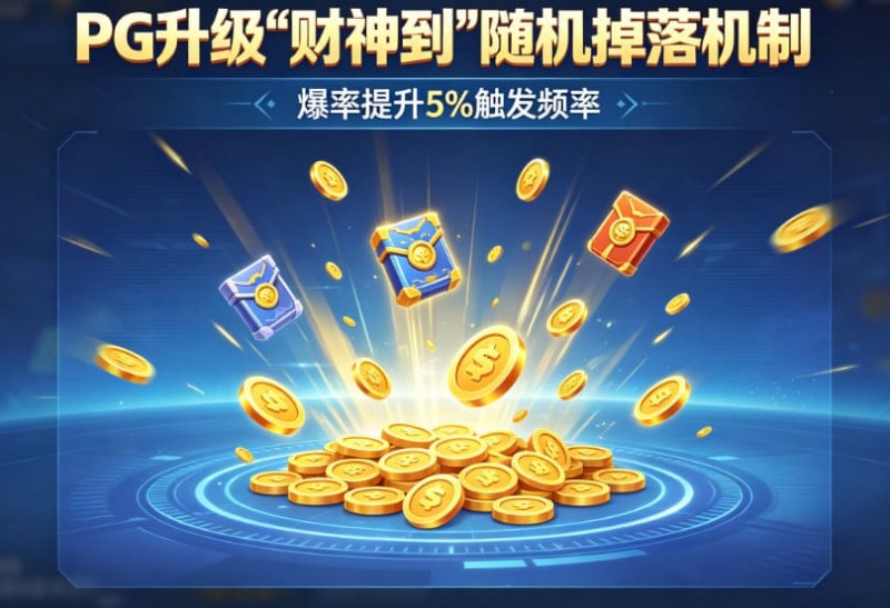 【万博体育】PG升级“财神到”随机掉落机制,爆率提升5%触发频率。