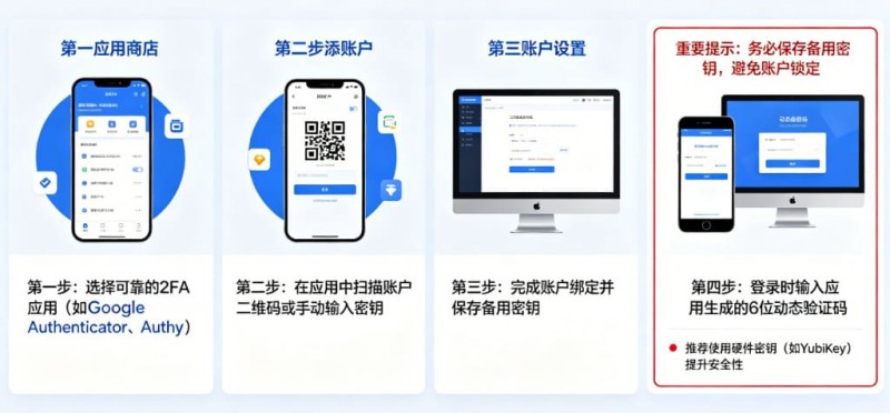 【万博体育】如何设置高强度的账户二次验证(2FA)