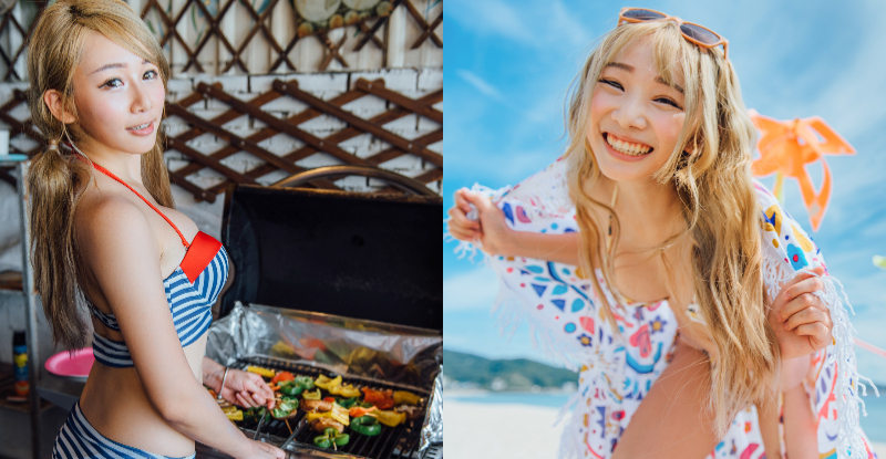 【万博娱乐】專屬閨密夏日「私密狂歡派對」！「機機 Shacy」爆乳BBQ性感大秀比基尼！