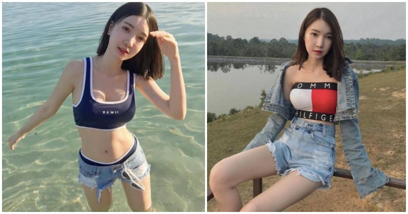 【万博娱乐】腿控注意！正妹「白嫩美腿」超誘人，「性感纖腰」讓網友受不了…