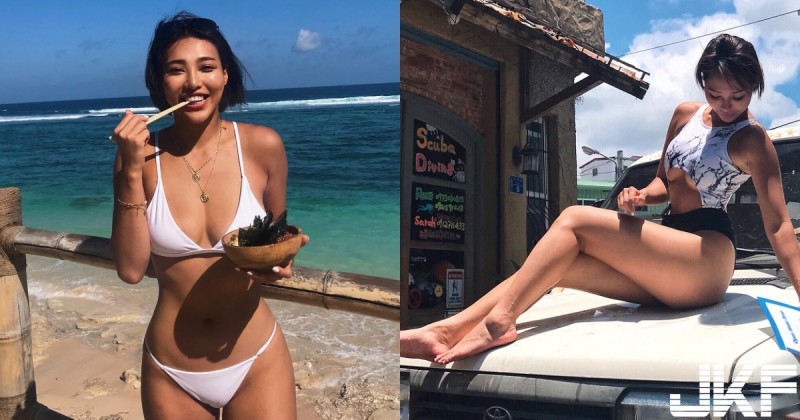 【万博娱乐】美乳黑皮正妹正流行！引擎蓋上曬「極品大長腿」，這車和人選不出來呀！