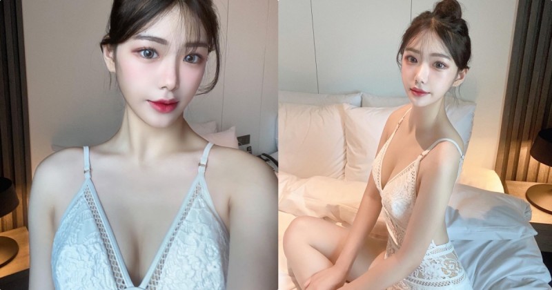 【万博娱乐】超適合穿深V裝的「雪白美肌妹」，「白皙的誘惑線條」太吸引人！