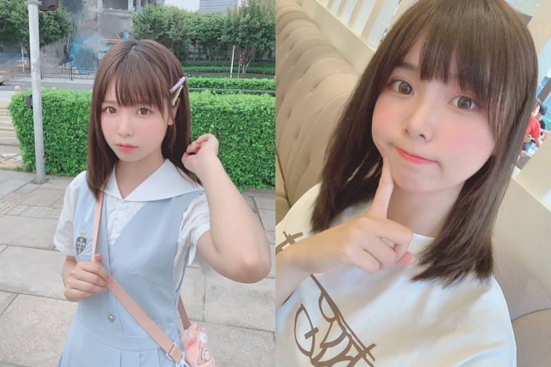 【万博娱乐】抓住夏日尾巴！超卡娃伊Coser「Liyuu」水藍色學生妹制服照　水嫩到讓人口水滴出來