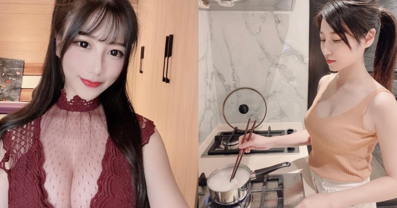 【万博娱乐】氣質甜美「理想型女友」在家好賢慧，「飽滿雪乳」若隱若現太養眼，網友：真的好漂亮！