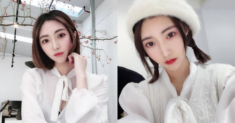 【万博娱乐】好萌！白皙紅唇酷妹「Sophia」，尖尖瓜子臉超上鏡！