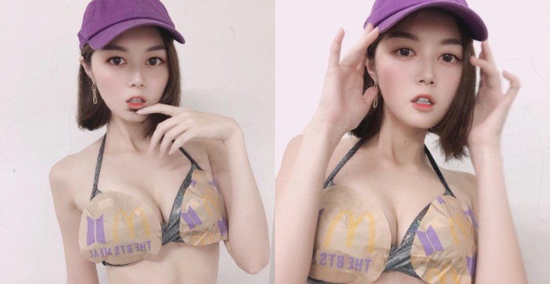 【万博娱乐】西瓜甜心「小玉」跟上流行穿起性感爆乳手工「防彈背心」