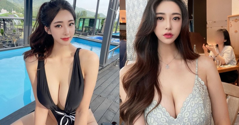 【万博娱乐】迷人正妹「穿上大深V泳裝」，「美乳視角太誘惑」粉絲反應好激烈！