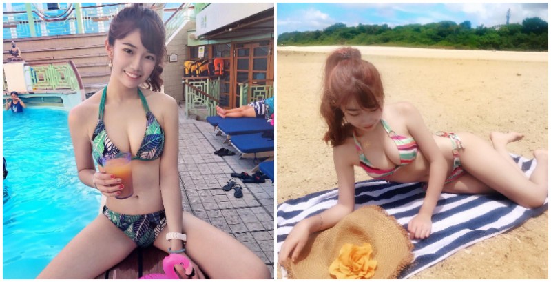 【万博娱乐】激正「美胸大學生」！清新氣質加上「胸前微笑曲線」，瞬間成為海灘最美風景！