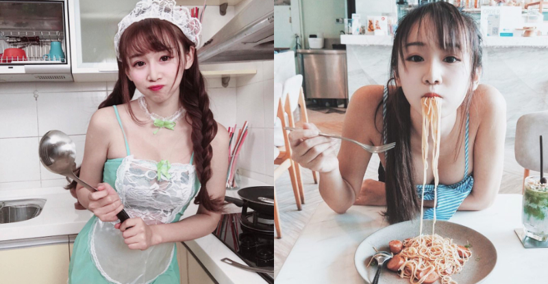 【万博娱乐】性感萌廚娘「機機 Shacy」獻上深夜私房料理　邀你一起吃她下的麵！