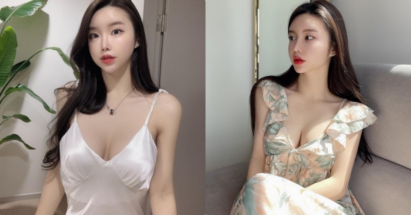 【万博娱乐】網拍正妹示範「性感低胸小洋裝」，「飽滿的美胸曲線」好明顯！