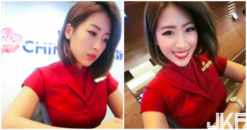 【万博娱乐】華航超甜美地勤Grace！這笑容太療癒，把旅客都融化了！