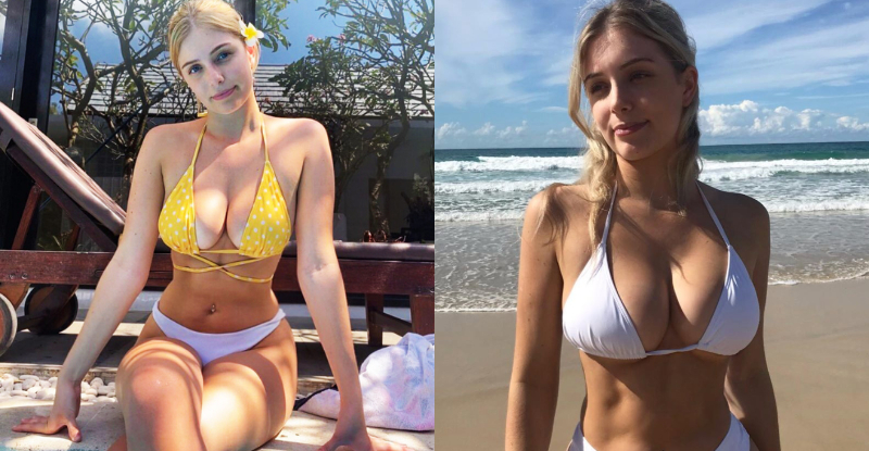 【万博娱乐】陽光沙灘配奶香！比基尼正妹飽滿乳量超加分　性感辣照比吃薑母鴨還暖身