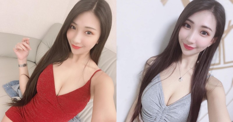 【万博娱乐】C奶正妹「小曖萱」深V禮服超惹火，「胸前白嫩曲線」太吸眼球了！
