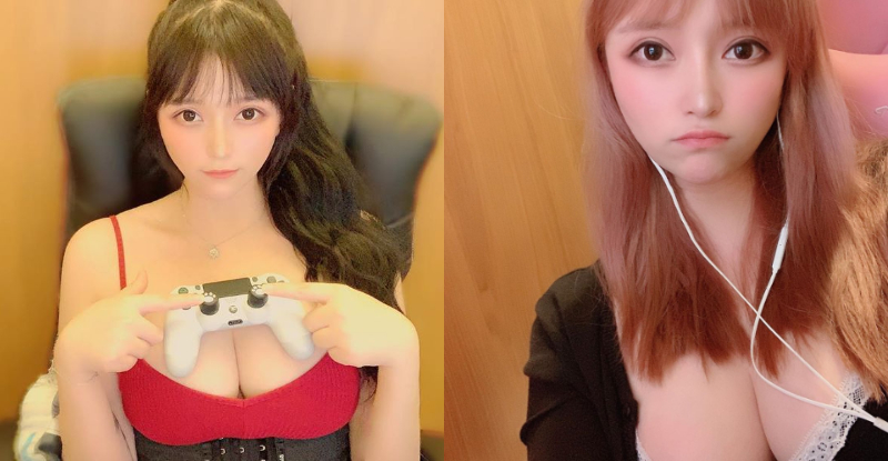 【万博娱乐】巨乳妹「湯粉兒」化身行動手把架　讓男友放下電玩將她撲倒
