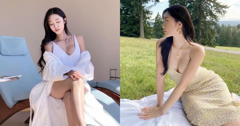 【万博娱乐】好誘惑！正妹「Darlene」愛穿低胸洋裝野餐，超邪惡視角實在好犯規！