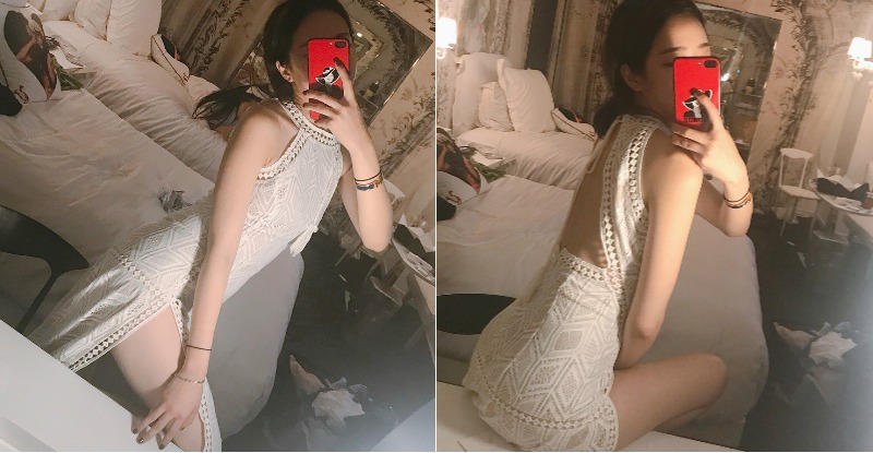 【万博娱乐】捕獲天菜！戀愛系正妹「鏤空睡衣」大露春光…逆天長腿若隱若現太銷魂！