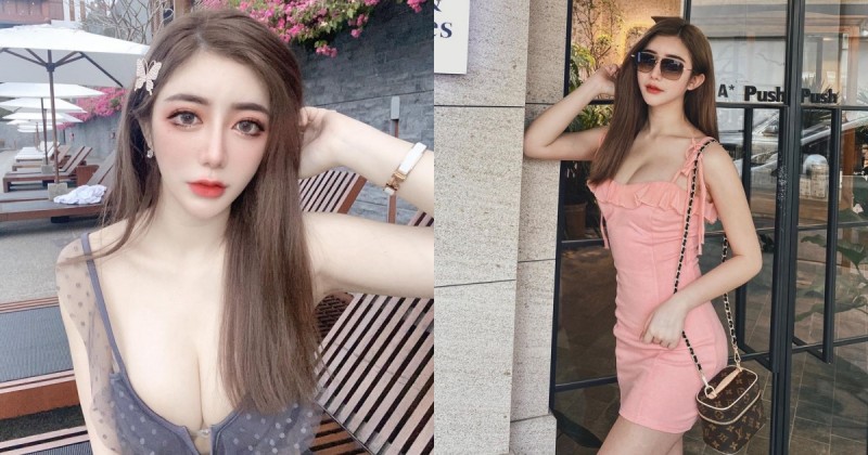【万博娱乐】超正美甲講師「天燈妹樂樂」，爆乳貼身小洋裝展現「Ｓ型好身材」！