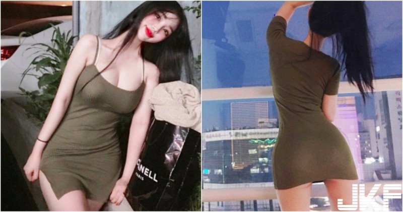 【万博娱乐】這一定有Ｇ！「小臉大奶妹」胸前好大包！背面小短裙露「微笑屁股蛋」也好狂啊！