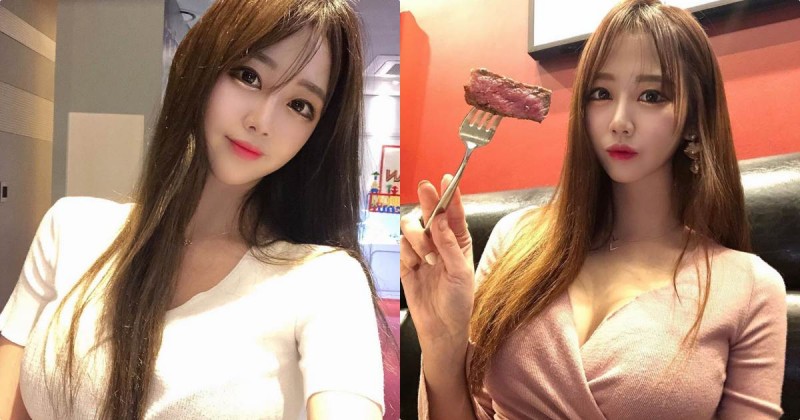 【万博娱乐】好誘人！牛排館遇見「火辣豐滿正妹」，極品乳量特別飽滿啊！