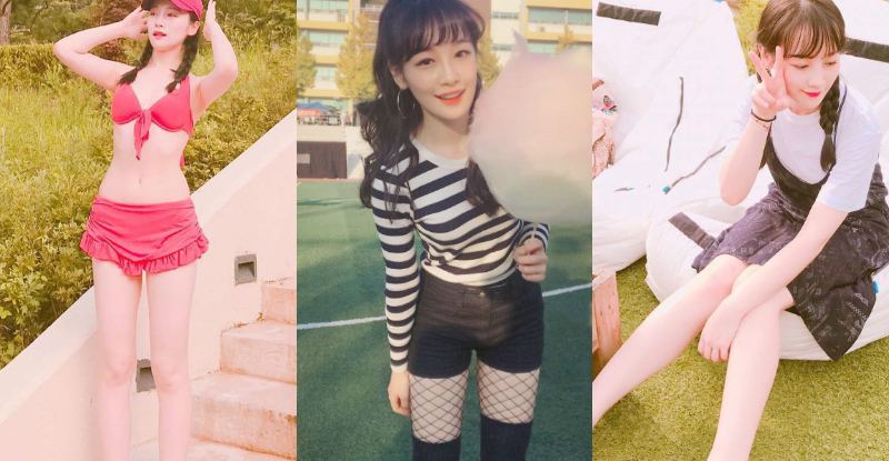 【万博娱乐】「戀愛系少女」水汪大眼好會放電，激短褲大秀「嫩白美腿」，讓人心跳加速啦！