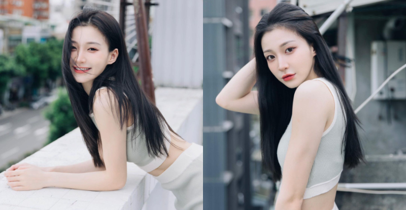 【万博娱乐】「淡江小天菜」頂樓展「銷魂紙片腰」，絕美燦笑直搗網友理智
