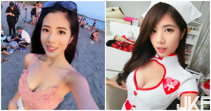 【万博娱乐】崑山豆花妹「海邊大曬深V美乳」，自拍太誘人「遊客都受不了了」！