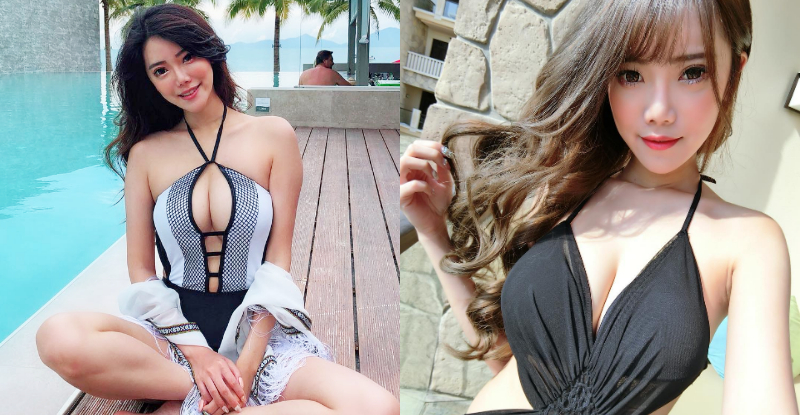【万博娱乐】正妹池畔邊爆乳泳衣大秀「渾圓奶球」　乳波陣陣襲來讓人站不住腳！