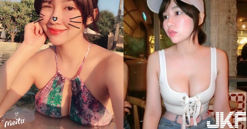 【万博娱乐】好濃的奶香~新竹「正妹店員」穿自家衣服倒奶！罩不著「Q 彈巨奶」拿出來整個放岸上啦