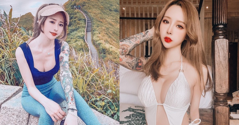 【万博娱乐】花臂女神「張筱密 Mimi」辣曬泳裝！深 V＋挖洞設計大秀有料好身材