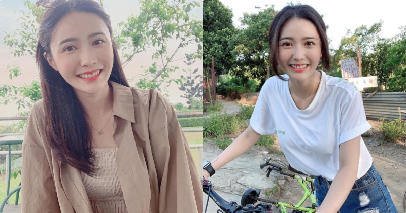 【万博娱乐】動心了！騎單車遇到超甜正妹「張語婕」，T恤下的「飽滿曲線」超兇！