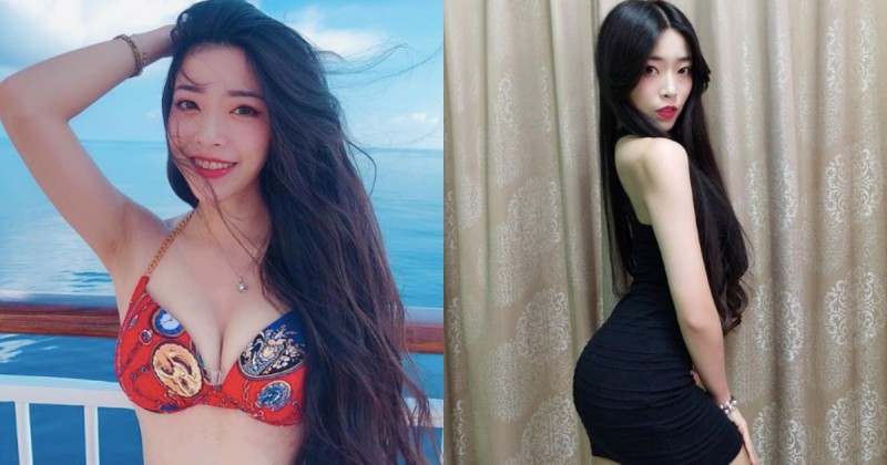 【万博娱乐】你的小仙女出沒～「妍妍兒Mina」前凸後翹太吸睛 S型弧度屁屁上可以放水杯啦