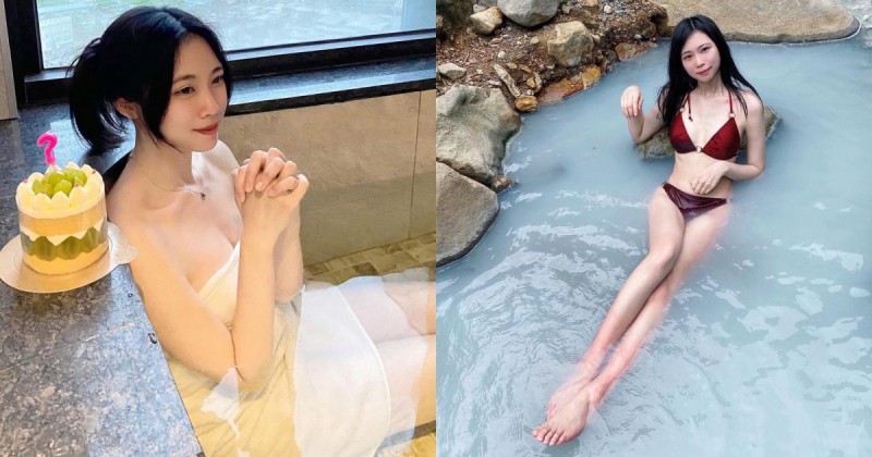 【万博娱乐】政大畢業「氣質正妹」野溪泡湯，比基尼秀白皙修長「逆天美腿」！