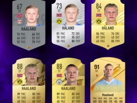 【万博足球】?见证巨星诞生!哈兰德六代FIFA球员卡评分变化?总评暴涨24点!