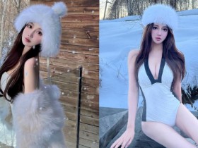 【万博娱乐】「大眼正妹」雪地裡放曬「深美濠溝」,讓人就想狂擁給溫暖!