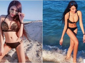 【万博娱乐】好調皮!海邊倒奶的「爆乳美人魚」!天氣再冷也要穿比基尼秀「性感曲線」啊!