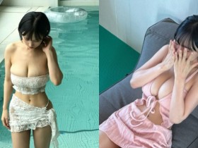 【万博娱乐】短髮巨乳韓妹乳量罩不住 不管穿什麼都會炸出來!