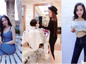 【万博娱乐】想找她剪!桃園「性感理髮師」辣翻!胸前壕溝「中路大開」讓人受不了…