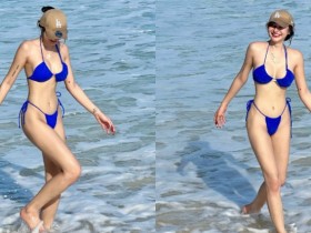 【万博娱乐】海邊遇見超火辣比基尼美女 完美身材稱霸整個沙灘!