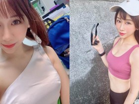 【万博娱乐】正妹鴨鴨「運動時秀出纖腰」,性感美乳曲線好養眼!